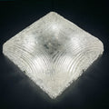 Vintage ice murano glass ceiling lamp by J.T.Kalmar, Austria, 1960s
