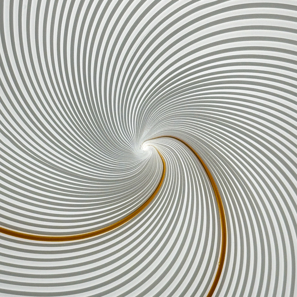 Classic swirl murano pendant lamp Vetri Murano, Italy 1970s