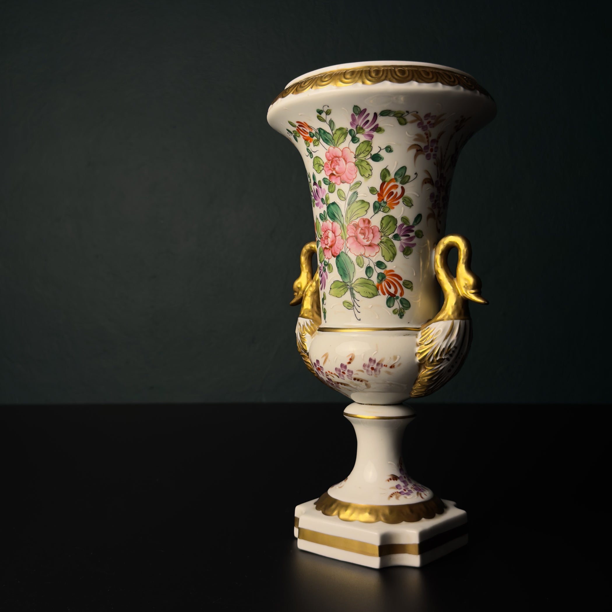 Vintage porcelain vase in the style of "Old Paris", China, Mid-20th Century