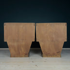 Vintage wood nightstands, Italy 1950s, Set of 2