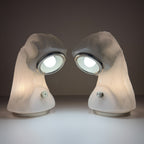 Table Lamp Osso by Carlo Nason for Mazzega, Italy 1970s, Set of 2