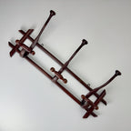 Antique Wooden Coat Rack, Italy 1930s