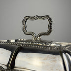 Antique Silver Plated Sheffield Serving Dish And Cover, England, early 20th century