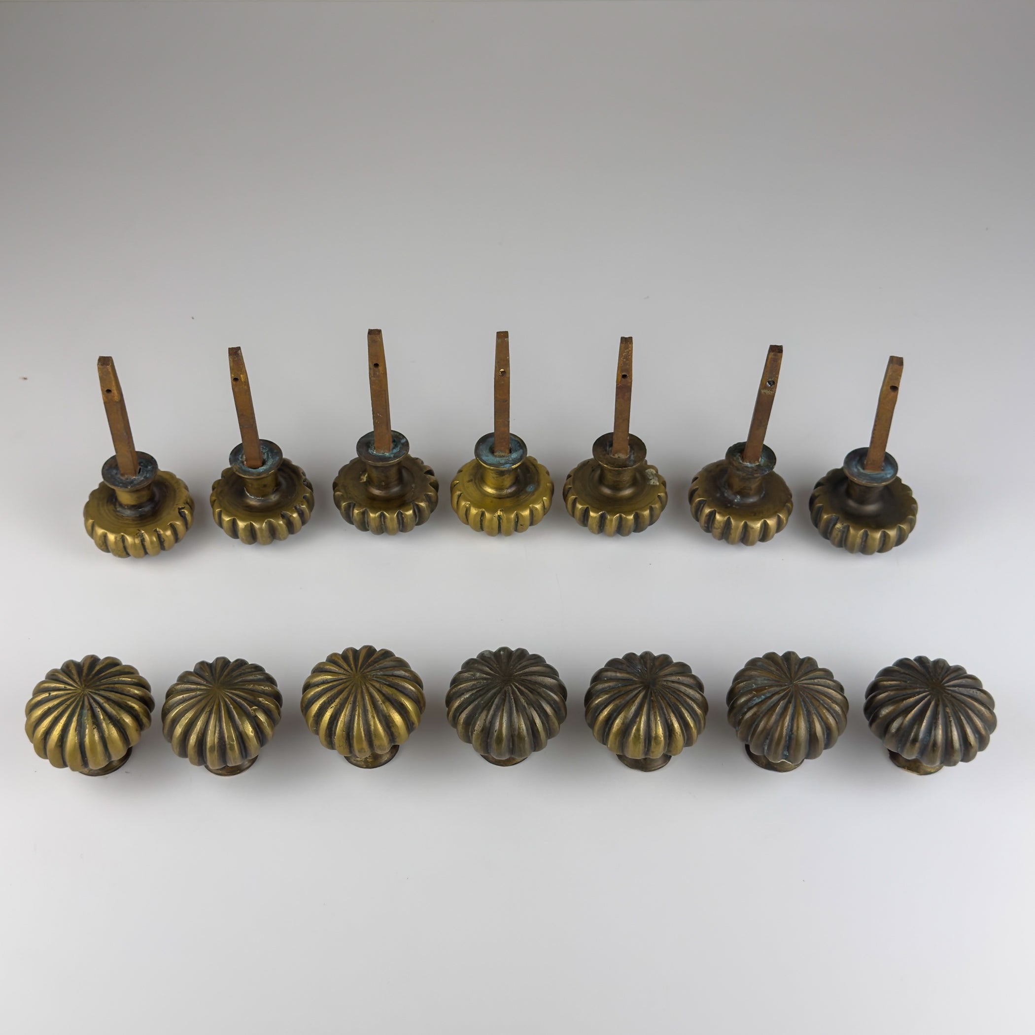 Antique solid brass Door Knob, Italy early 20th century