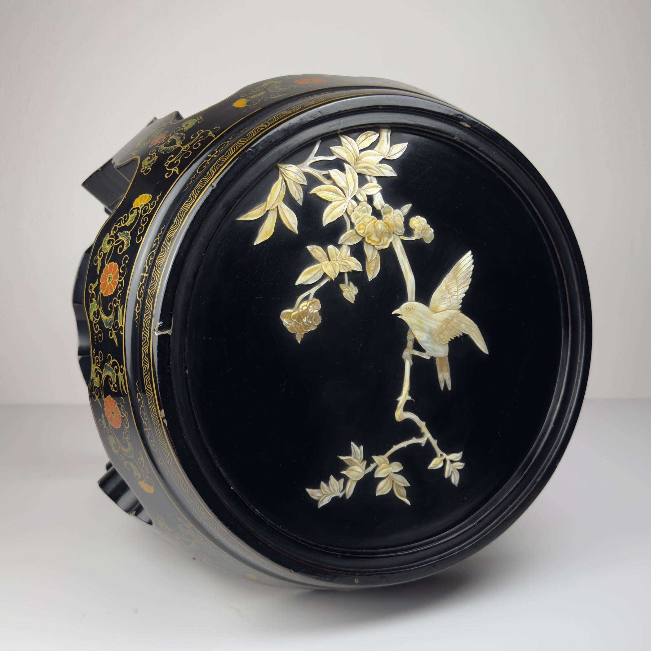 Mid-Century Italian Table, Style Chinoiserie, 1960s
