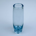 Original blue glass vase by Per Lütken for Holmegaard, Denmark, 1960s