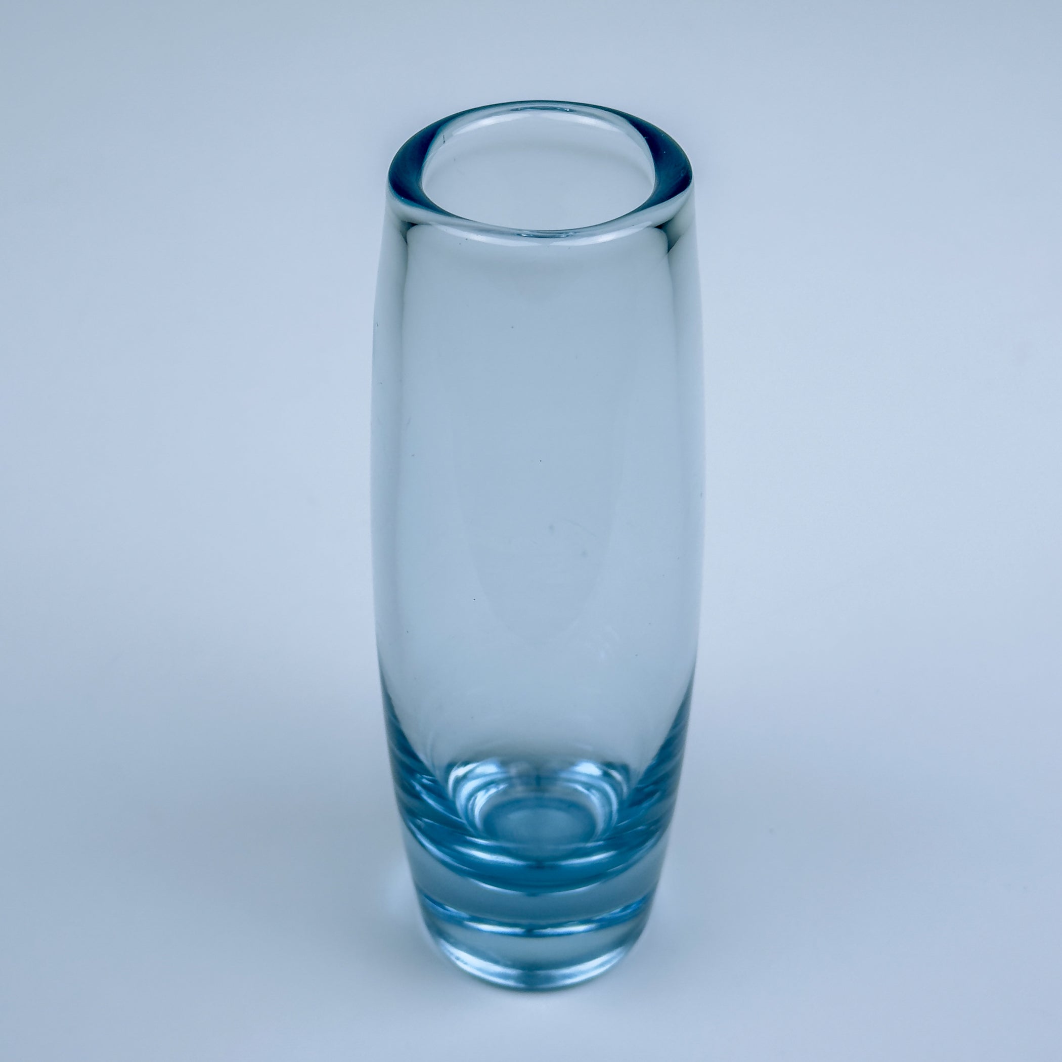 Original blue glass vase by Per Lütken for Holmegaard, Denmark, 1960s