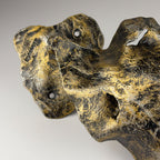 Original metal Brutalist wall lamp by Salvino Marsura, Italy 1970s