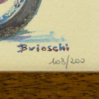 Limited edition lithograph 103/200 by Brioschi, Italy, 1970s