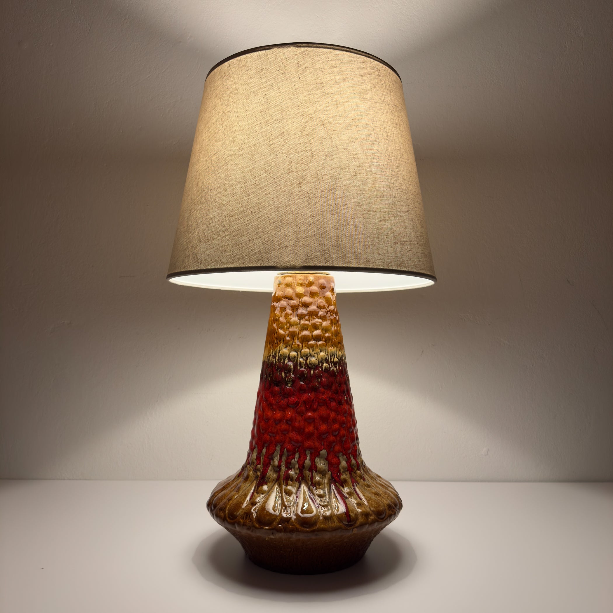 Vintage Ceramic table lamp LAVA by KIL Liboje, Yugoslavia, 1960s
