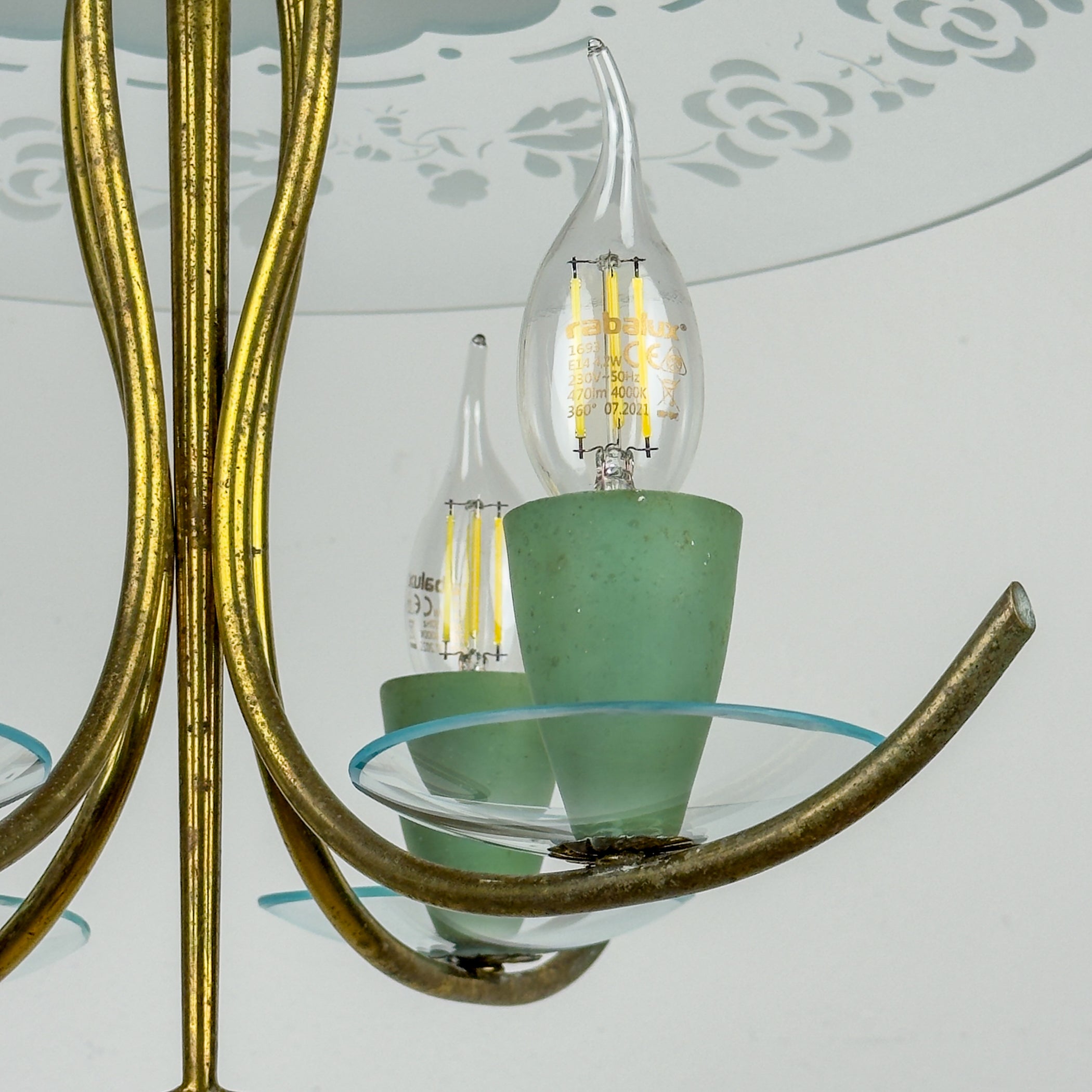 Vintage chandelier by Pietro Chiesa for Fontana Arte, Italy 1930s