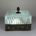 Vintage crystal ceiling lamp, Italy 1960s