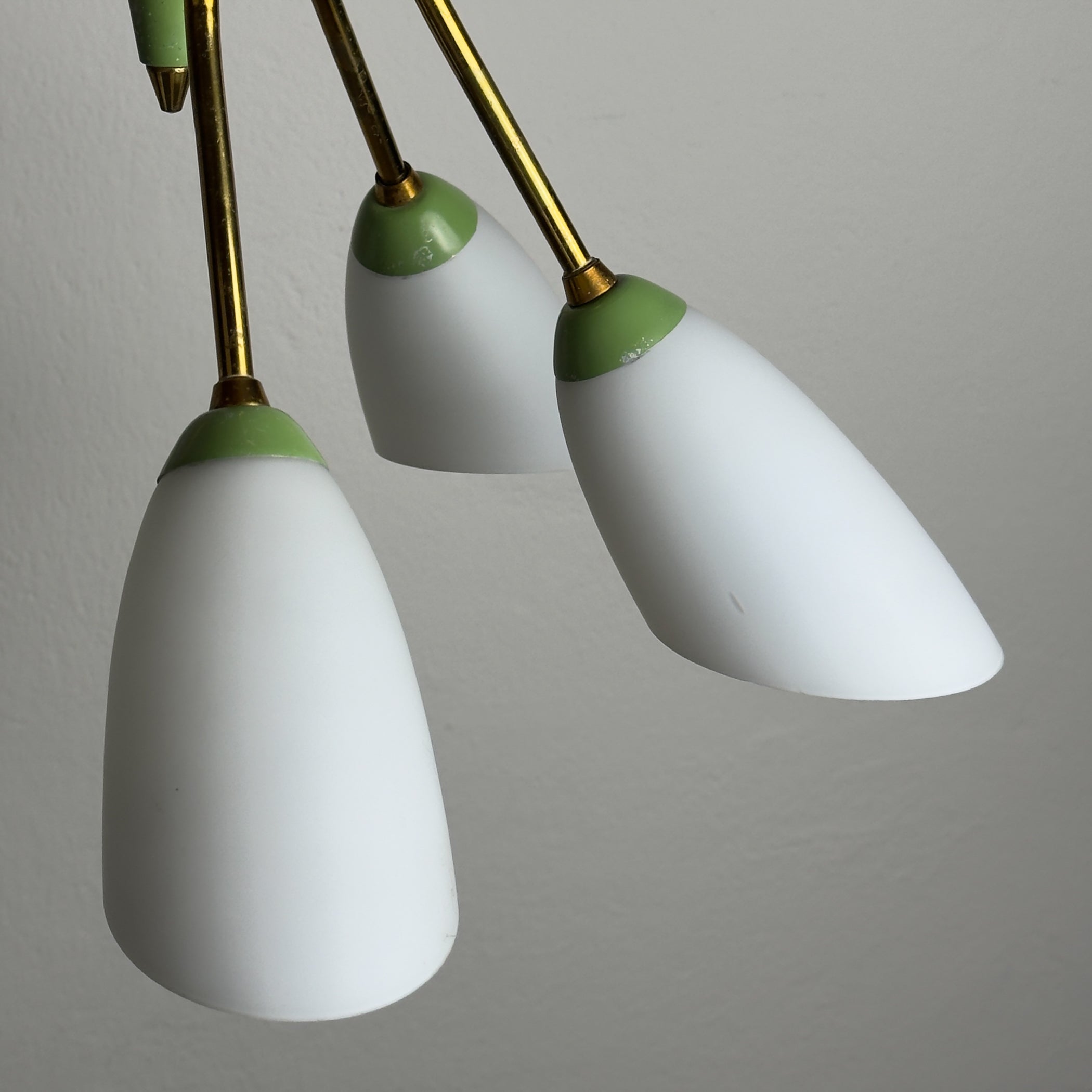 Vintage Stilnovo chandelier, Italy 1940-50s