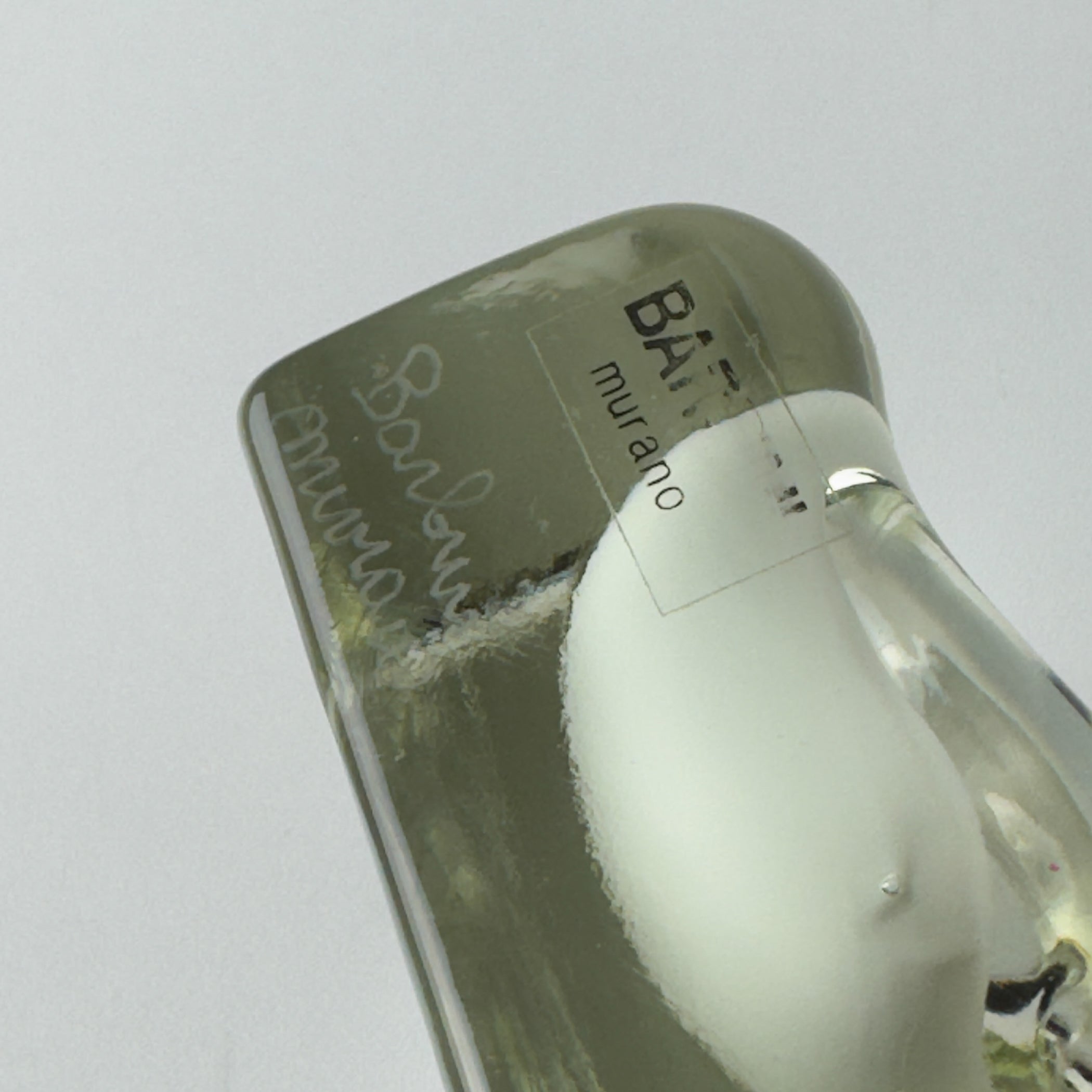 Vintage murano glass ashtray by Alfredo Barbini, Italy 1980s
