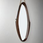 Mid-century Wall Mirror with Teak, Italy 1960s