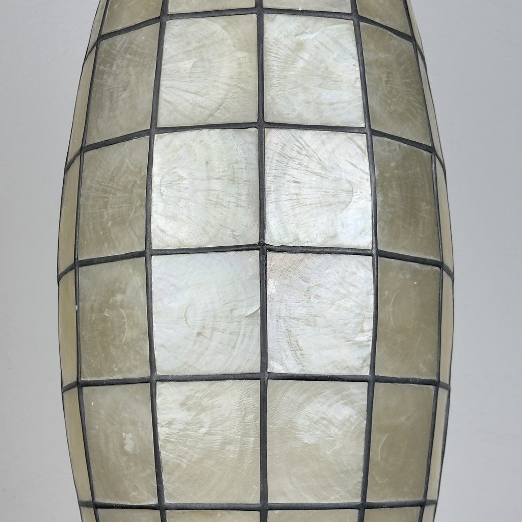 Vintage Capiz Shell Pendant Lamp, Italy 1960s