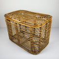 Vintage rattan basket, Italy 1960s
