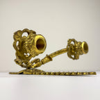 Antique Empire Bronze Wall Candle Sconce, Italy, Late 19th Century