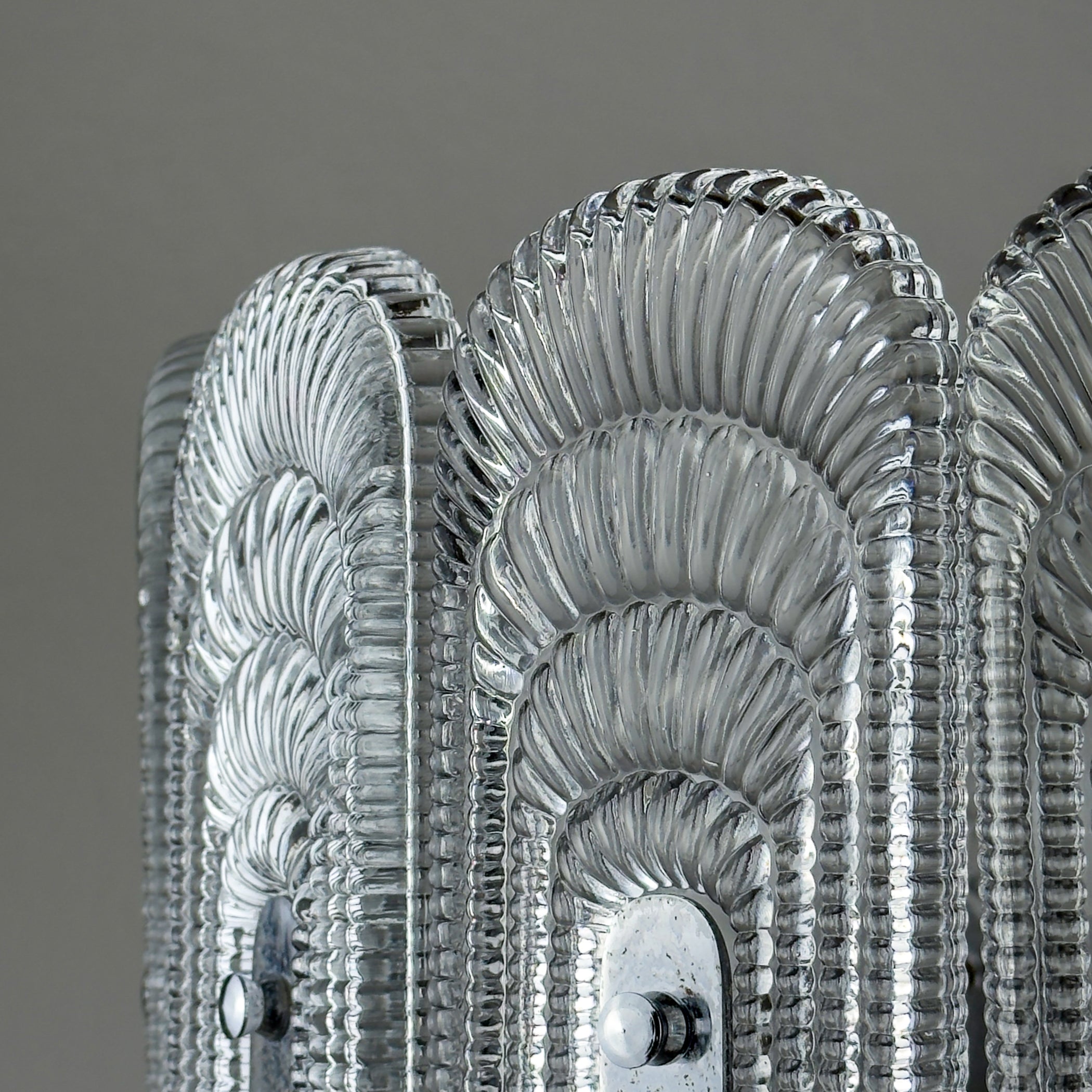 Vintage large crystal chandelier by Kaiser Leuchten, Germany 1960s