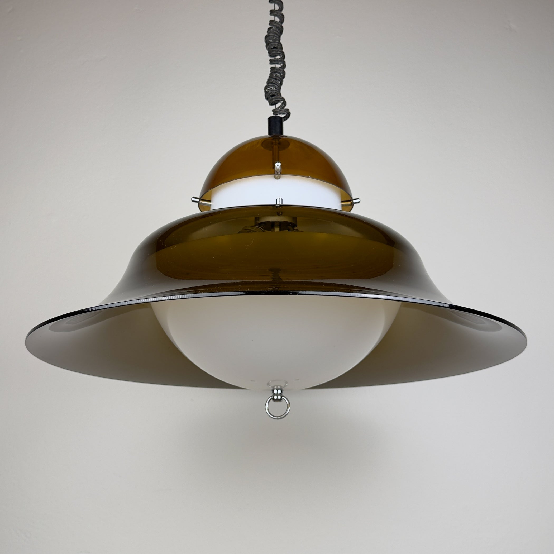 Vintage pendant lamp by Sijaj Hrastnik, style KD14 Sergio Asti for Kartell, Yugoslavia 1960s