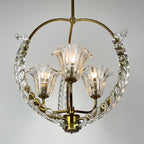 Murano chandelier by Ercole Barovier Barovier & Toso, Italy 1930s