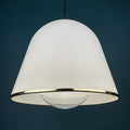 iGuzzini "Kuala" Italian white pendant lamp by Franco BRESCIANI  Italy 1970s