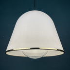 iGuzzini "Kuala" Italian white pendant lamp by Franco BRESCIANI  Italy 1970s
