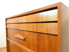 Mid-century retro wood chest of drawers 60s Modern  Scandinavian Style Vintage