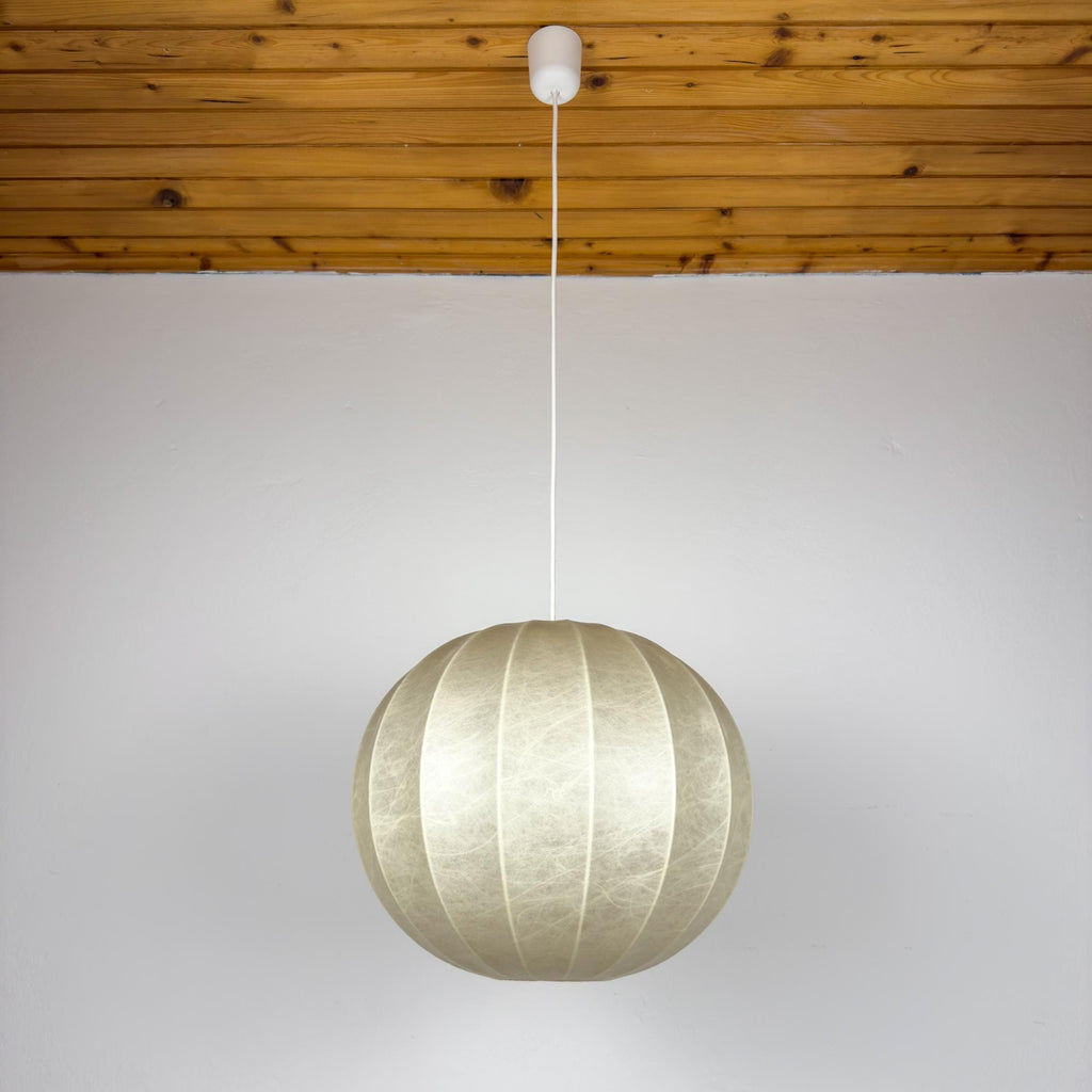 Mid-century cocoon pendant lamp, Italy 1960s