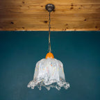 Vintage Murano Glass Pendant Lamp: Sylcom Italian Murrine Lighting