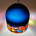 Vintage Murano Glass Pendant Lamp by Toso & Massari for Leucos, 1971