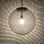 Vintage La Murrina Swirled Murano Glass Pendant Lamp - 1970s Italian Lighting