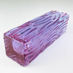 Vintage textured murano glass vase Tronchi, Italy 1970s