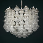 Murano chandelier by Flavio Poli for Seguso, Italy, 1960s