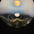Large murano glass pendant lamp by Mazzega Italy 1960s Mid-century lighting