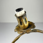 Original metal Brutalist wall lamp by Salvino Marsura, Italy 1960s, Mid-century Modern