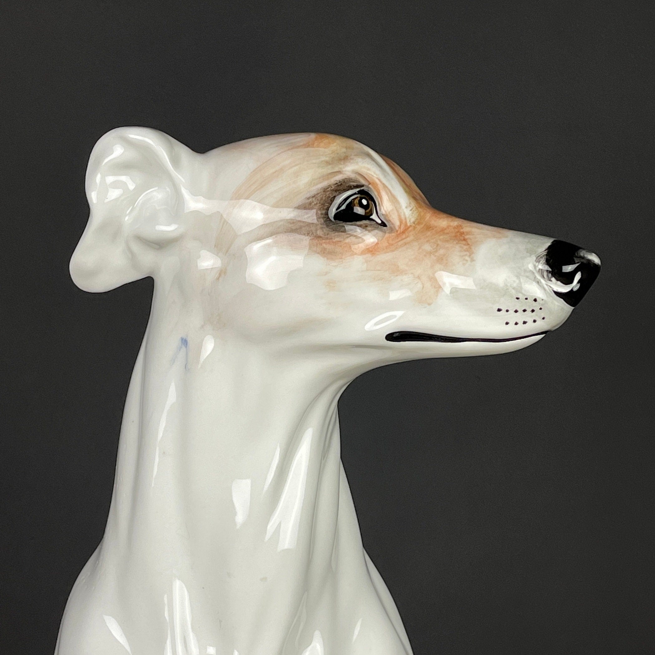 Large ceramic sculpture of Dog from Bassano, Italy 1980s, Vintage decor, Italian pottery