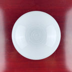 Mid-century white glass ceiling lamp Italy 1970s Retro home decor