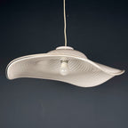 Vintage Swirl Murano Glass Chandelier - Italian Mid-Century Lighting