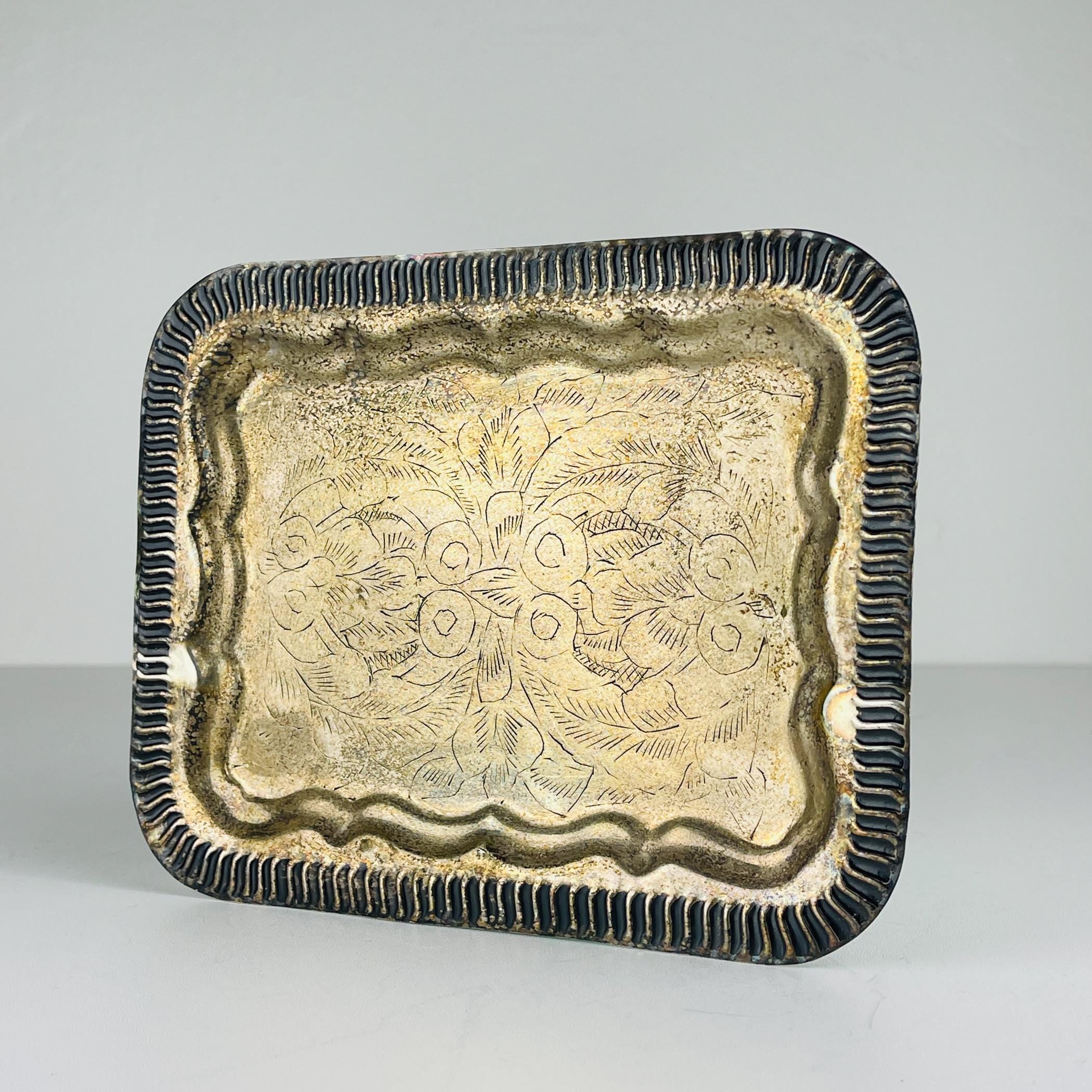 Antique Silver Plate Glass Set: Sheffield Edward Collection, England 1890s