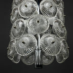 Vintage crystal chandelier Dandelion Italy 1960s mid-century modern italian lighting