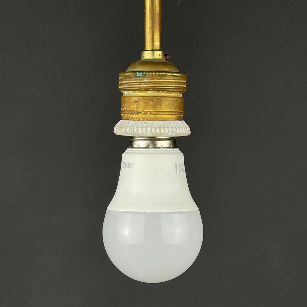 Mid-century multicolor opaline murano glass pendant lamp by Stilnovo Italy 1950s