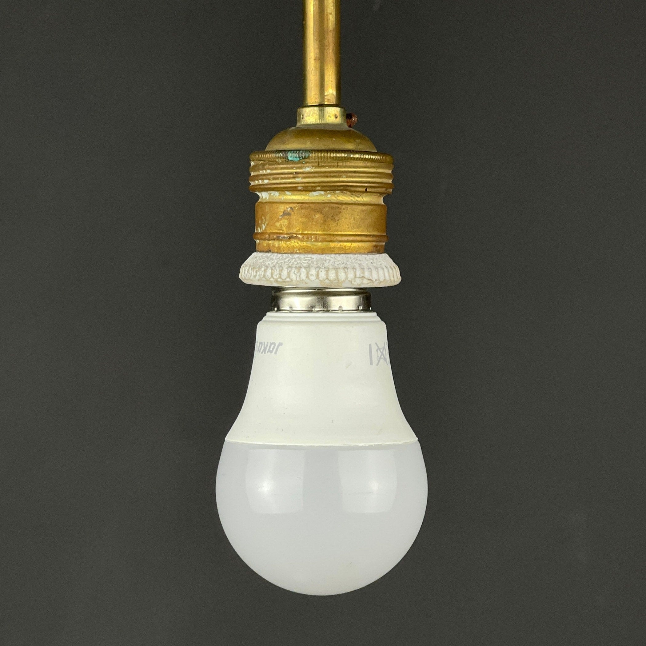 Mid-century multicolor opaline murano glass pendant lamp by Stilnovo Italy 1950s