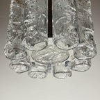 Vintage Ice Murano chandelier by AV Mazzega, Italy 1970s, Mid-century Italian lighting
