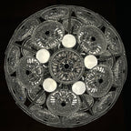 Vintage crystal chandelier Sputnik Dandelion Italy 1960s mid-century modern italian lighting