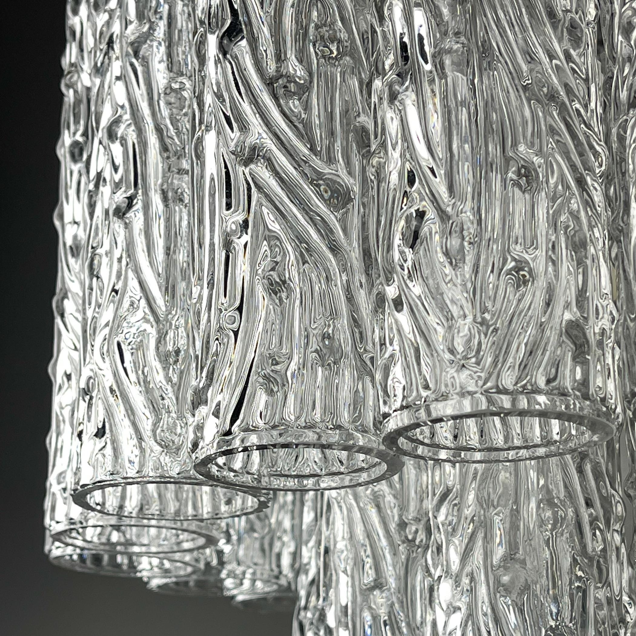 Classic Murano chandelier Tronchi by Venini, Italy 1960s
