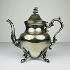 Antique silver on copper teapot by Theodore B. Starr, USA, end of the 19th century