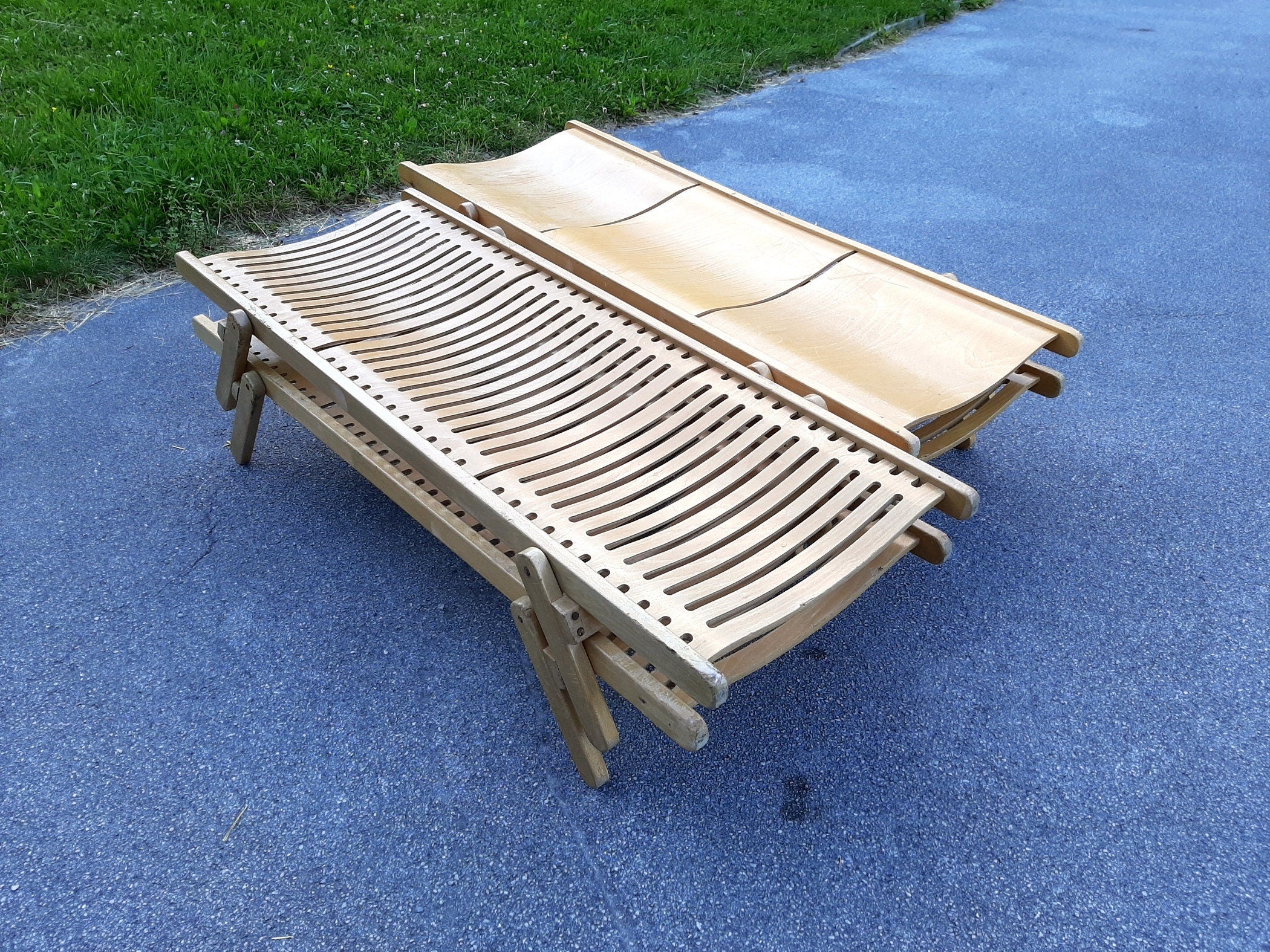 Vintage Rex Kralj Daybed: 1970s Scandinavian Wood Kids Bed
