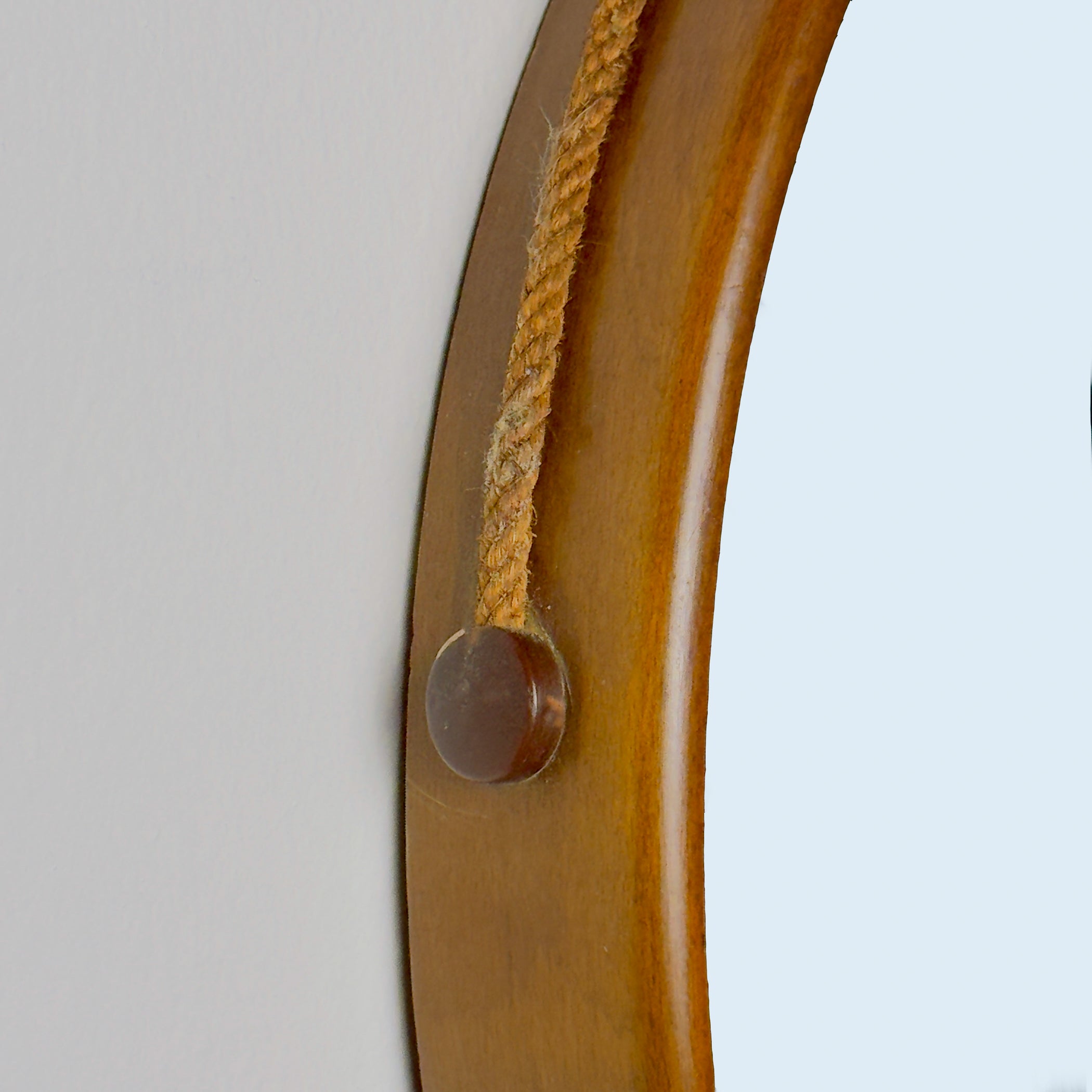 Mid-century Wall Mirror with Teak, Italy 1960s