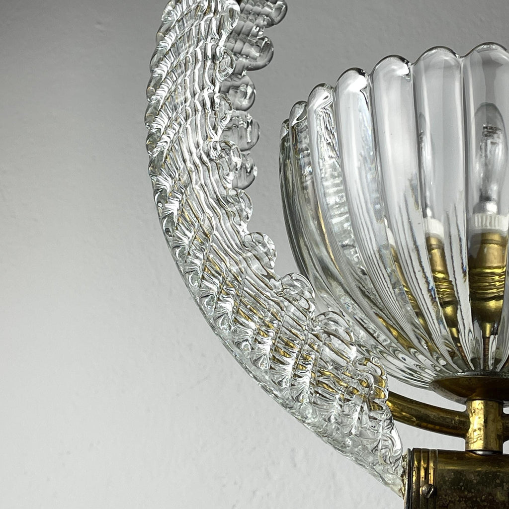 Murano chandelier by Ercole Barovier Barovier & Toso, Italy 1930s